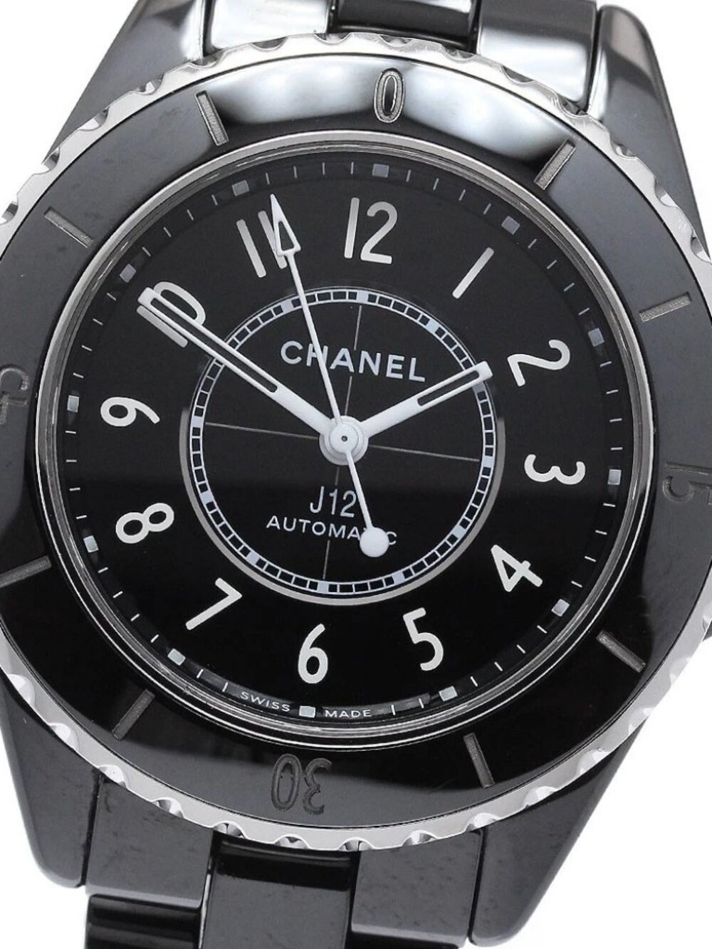 CHANEL J12 H5696 Black ceramic black Dial Automatic Ladies Watch_951654